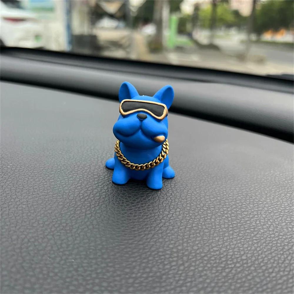 Износостойкие украшения для автомобиля Bulldog, удобные, из смоляного материала, украшения для приборной панели автомобиля, автомобильные аксессуары, декор интерьера