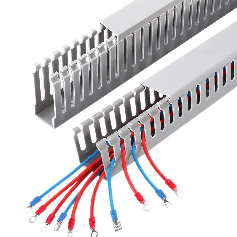 Baige PVC Gray Cable Management Duct