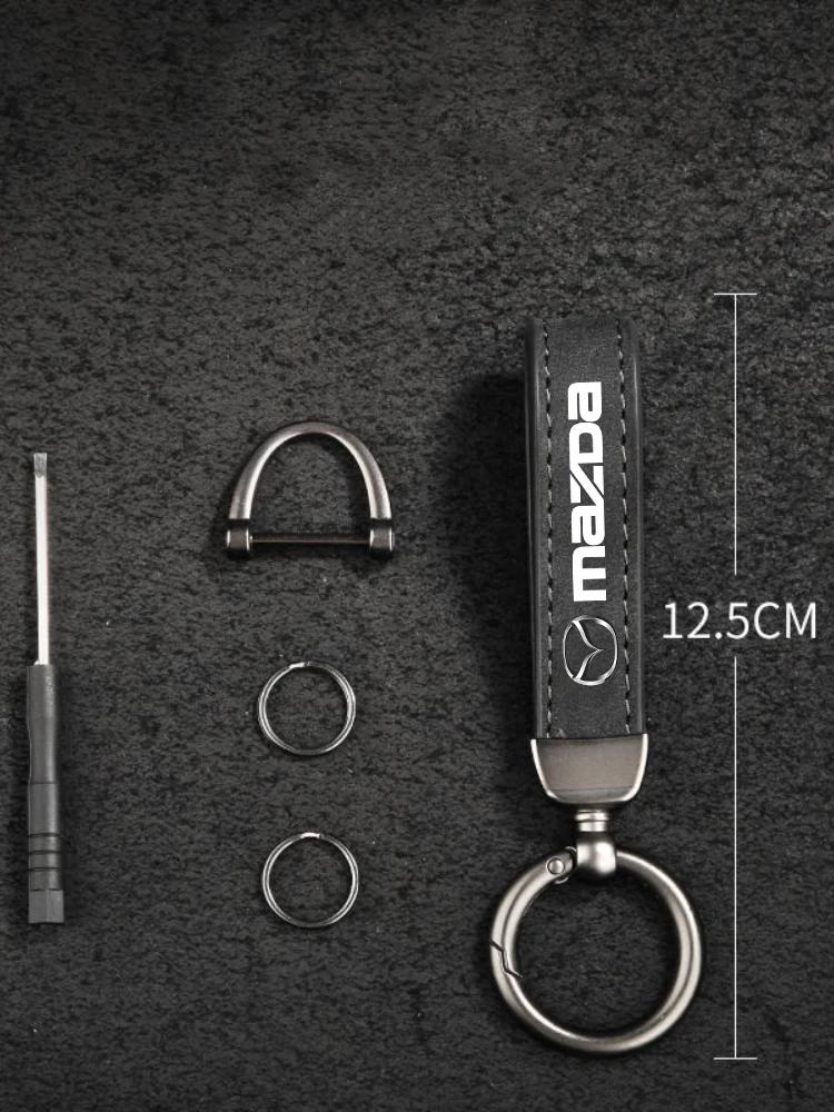 2025 Горячий Новый Женский Мужской Роскошный Брелок Для Ключей Автомобиля Замшевая Кожаная Автомобильная Брелок Для Mazda 3 6 Atenza Protege Cx9 Cx7 Cx5 Rx8 Rx7 Mx5 Speed