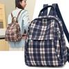 Рюкзак Campus Retro Plaid для учеников младших и старших классов, школьная сумка для девочек, большая вместимость, школьная сумка для книг