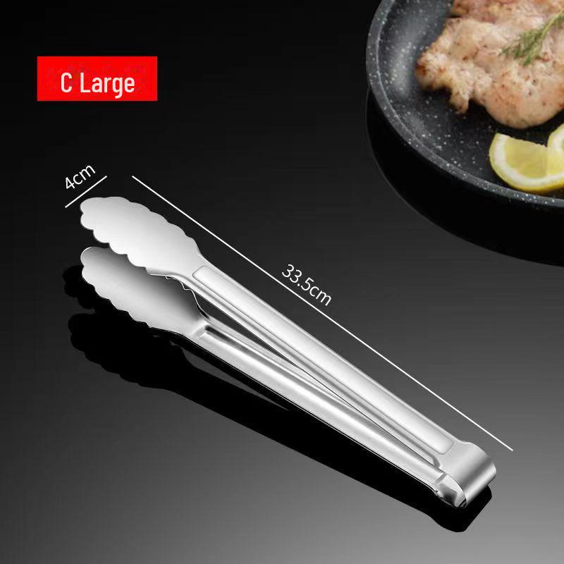 Щипцы для еды из нержавеющей стали, предотвращающие ожоги, для барбекю или хлеба