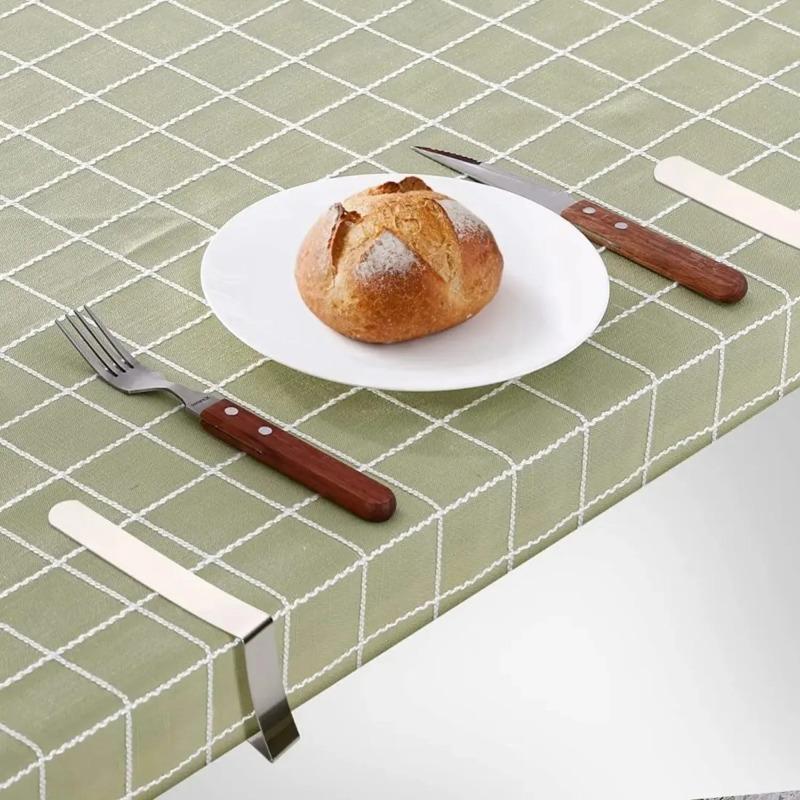 12 шт. Зажимы для скатерти-Зажимы для скатерти для пикника-Зажимы для покрытия скатерти из нержавеющей стали-Зажимы для стола для свадебной вечеринки