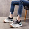 Spring New All-match Thick-soled Muffin Women's Shoes with Inner Height Increase Small White Shoes Women's Leather Casual Sports Forrest Gump Shoes