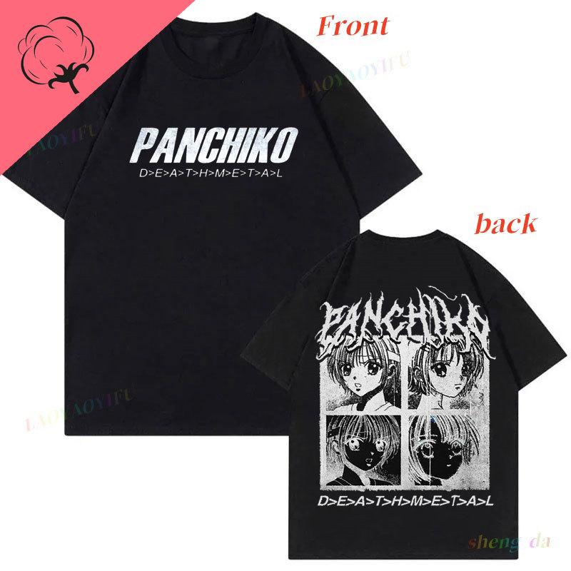 Hot New Panchiko DEATHMETAL Album Graphic Print Tshirt Unisex Women Hip Hop Harajuku Male Vintage Tshirt Unisexs Casual Cotton Tees