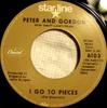 7-дюймовая пластинка PETER & GORDON, GEOFF LOVE & HIS OR - I Go To Pieces 6103 Capitol Records US Рок Б/У