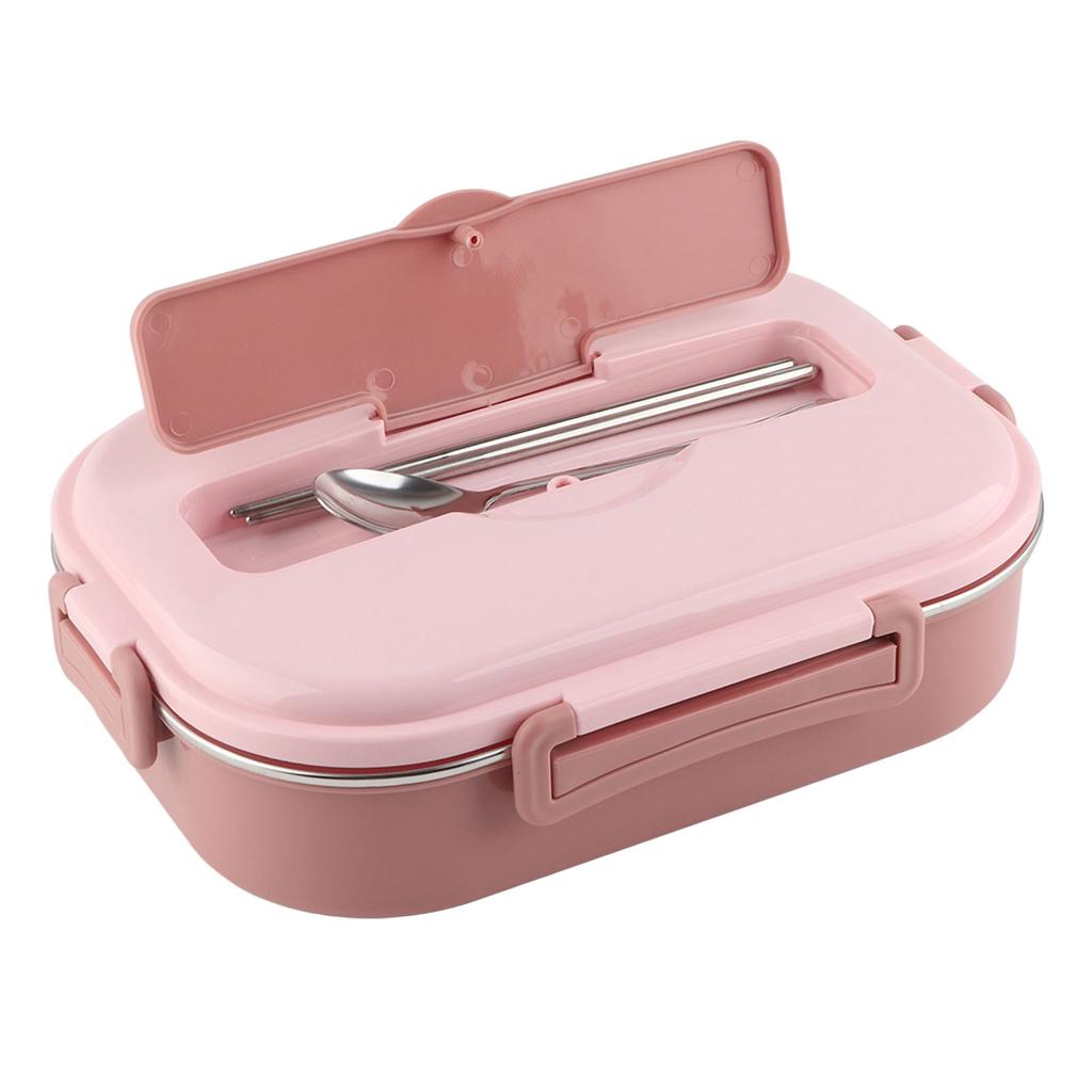 Dinnerware Stainless Steel Lunch Box 4‑Grid Portable Bento Box Food Storage Container for Student Adult Food Storage Container