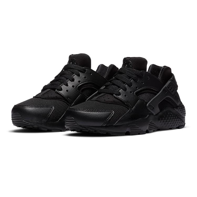 Nike Huarache Run Grade School 'Triple Black' (Unisex) Black / Black-Black Kids' Running Shoes 654275 016