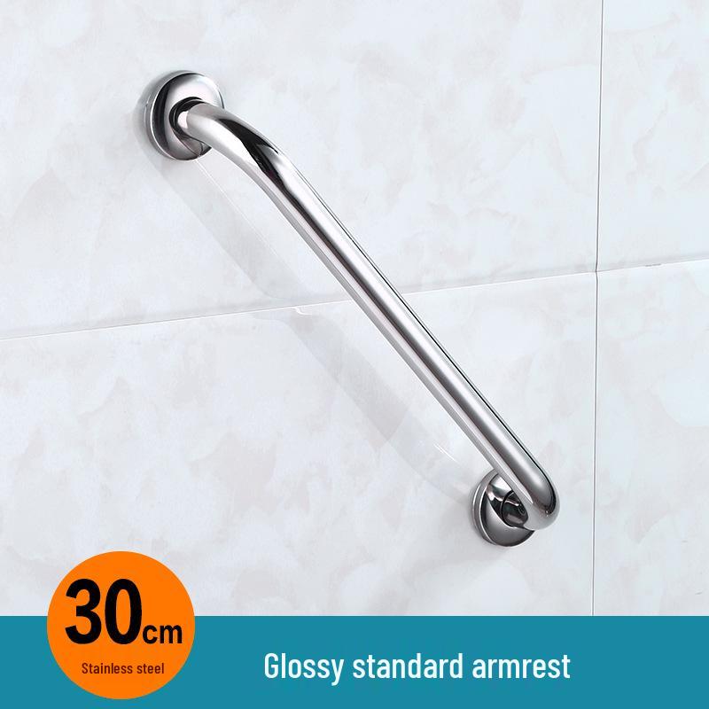 304 Stainless Steel Anti-Slip Bathroom Grab Bar for Elderly - Shower, Toilet, and Stair Handle.