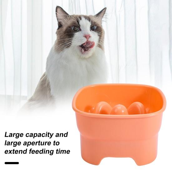 Миска для домашних животных, противоудушающая миска для кошачьей еды, стабильное основание, большая емкость, медленная собака