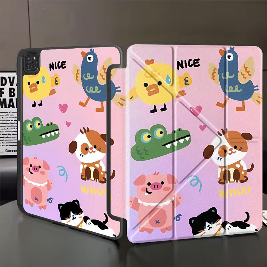Желто-белый чехол для планшета с щенком для iPad Mini 6 7 Air 4 5 M3 M2 1 2 M4 11 дюймов Pro 2025 Pro 11-го 10-го 9-го 8-го 7-го 12,9 дюйма