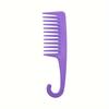 Exquisite Wide Toothed Comb - 1 Hook Shaped for Curly Hair, Wet Use, Wigs - Soft and Effective for Thick, Dry, Wavy Styles