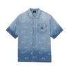 Рубашки New York Yankees Унисекс Джинсовый Синий Воротник Умеренный 3ADRM0163-50INS