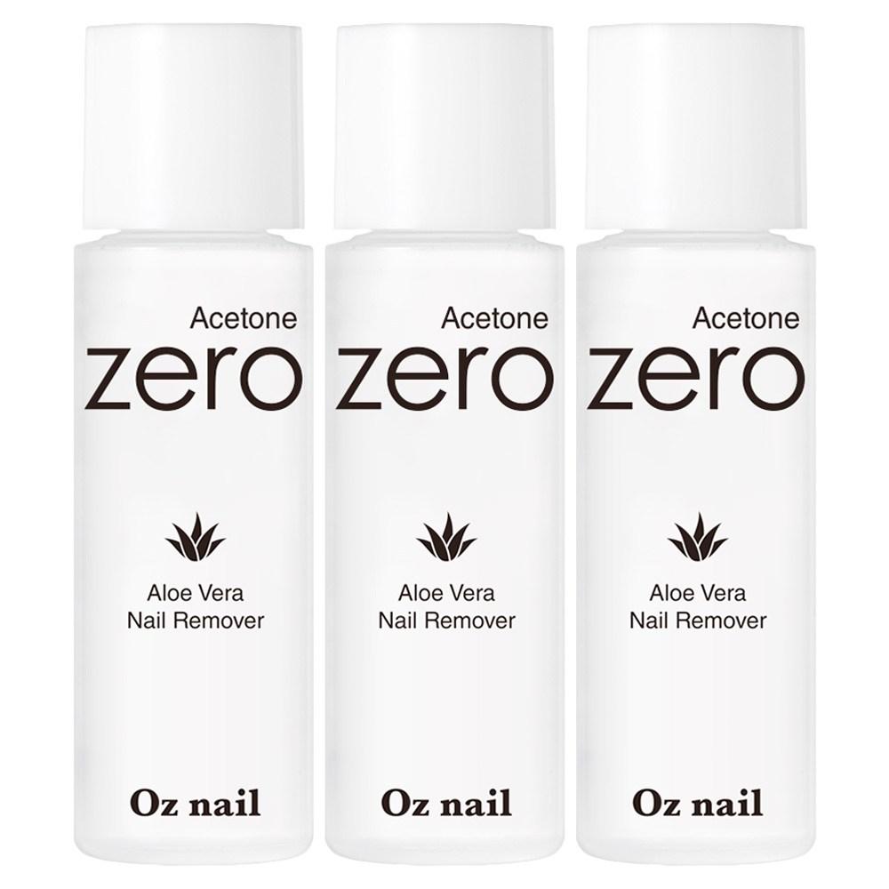 Oz Nail Ацетон Зеро с Алоэ Вера Жидкость для снятия лака 100 мл 3 шт.