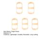 5Pcs Finger Fracture Splints Ultralight Breathable Reusable Friendly To Skin Joint Finger Braces Support Protectors