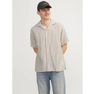 Jack & Jones Noto Stripe Resort рубашка с коротким рукавом