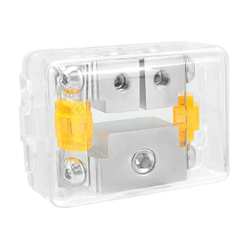 Vehicle Circuit Expansion Kit 1 To 2 Way Fuses Box With Overload Protection Ideal For Car Audios And Lighting Upgrades