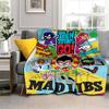 Teen Titans Go Family Blanket Flannel Vintage Soft Throw Blankets for Chair Covering Sofa Winter,