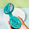 Foldable Small Hair Comb with Mirror Portable Massage Smooth Comb 2 In 1 Folding Trave Portable Hollow Comb Styling Accessories