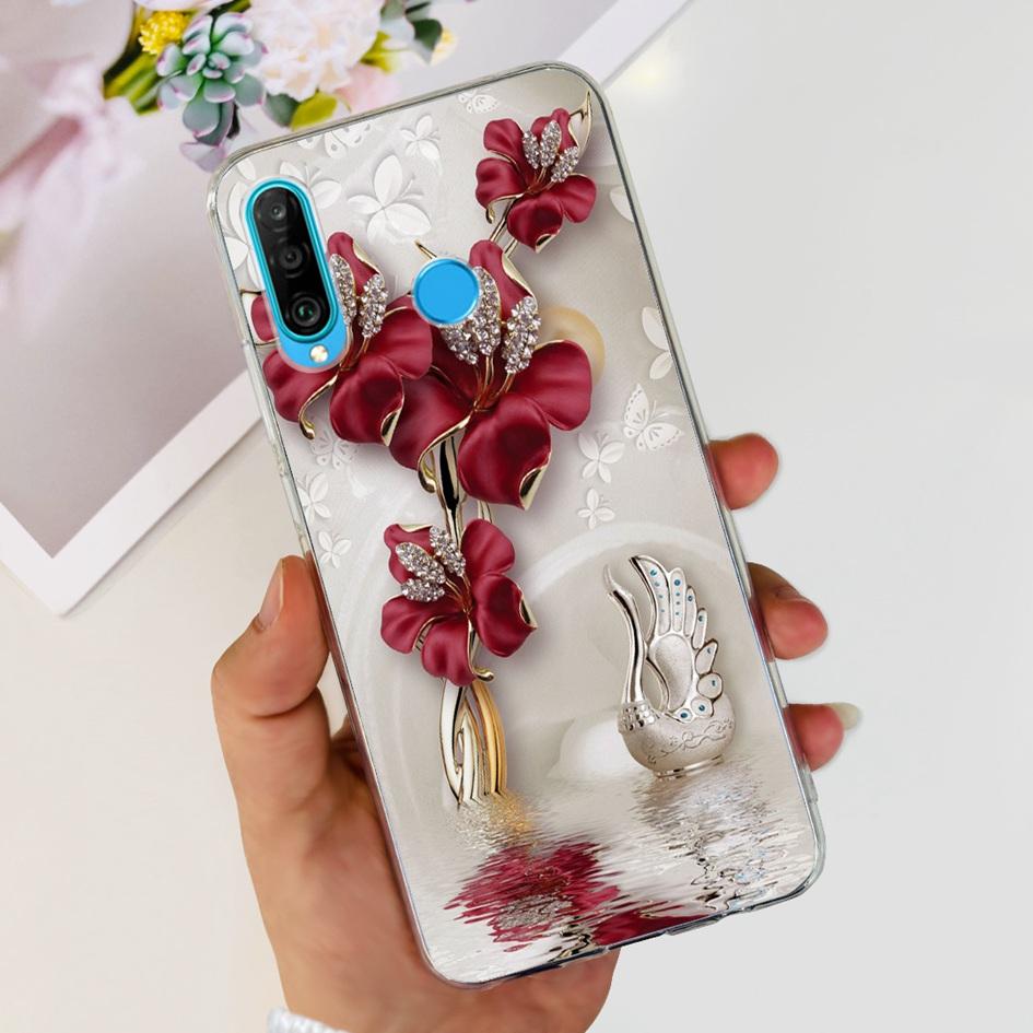 For Huawei P30 Lite Case MAR-LX1M MAR-L21A MAR-LX1A Cute Astronaut Cover Clear Silicone Bumper For Huawei P30 Pro Lite P 30 Capa