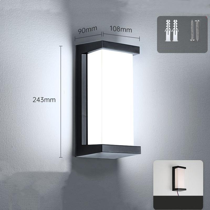 Светодиодный настенный светильник с датчиком движения для улицы, для крыльца, балкона, сада, двора