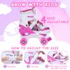 Roller Skates for Girls Boys for Kids 4 Size Adjustable Light Up