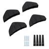 4 шт. задний бампер, спойлер, защитная накладка, черная, сменная, универсальная
