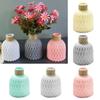 Modern Flower Vase Imitation Ceramic Flower Pot Plastic Vase Flower Arrangement Nordic Home Decoration Living Room Ornament