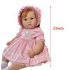 23 Inch Reborn Doll Kit Charlotte Toddler Fresh Color Soft Doll DIY Kits Vinyl Silicone Doll So K2J0