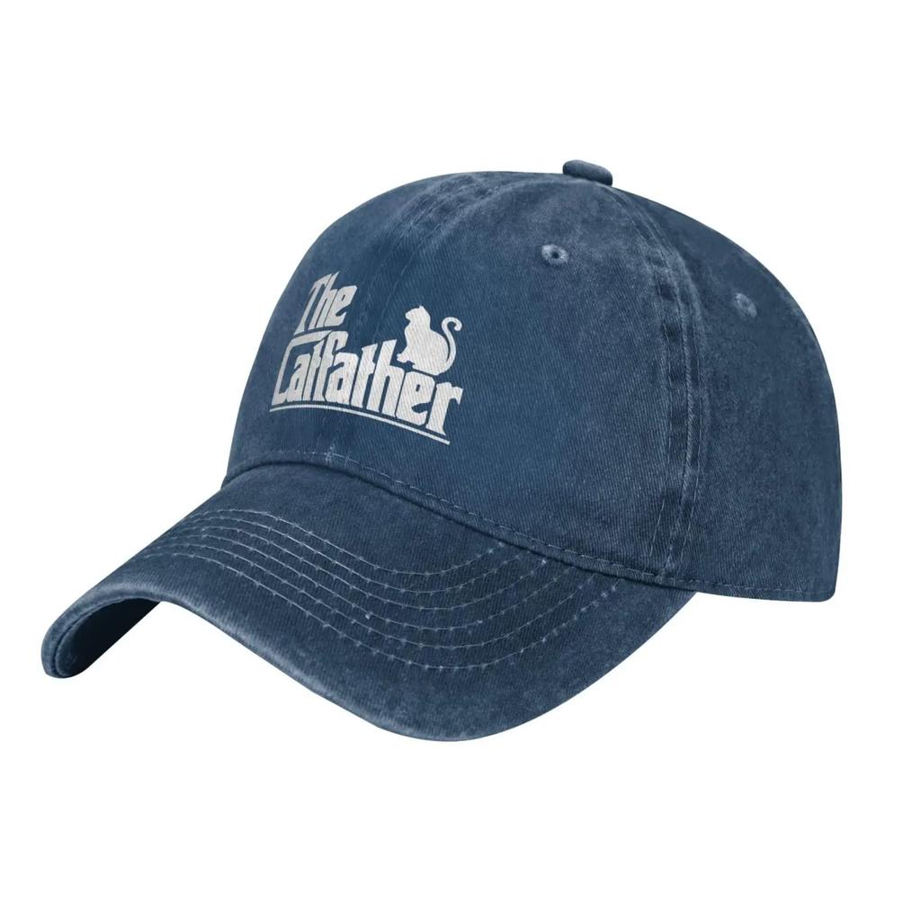 Винтажная бейсболка The Catfather Женская Мужская Кепки Тракер Гольф Папины Шляпы Черный