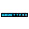 Auto/Moto Safety Signs Decoration Sticker Car Decals Windshield Sticker LED Car Sticker Wanted