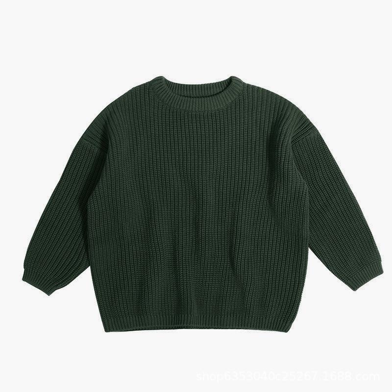 Baby Sweater Autumn/winter Base Long Sleeved Baby Pullover Knitted Sweater