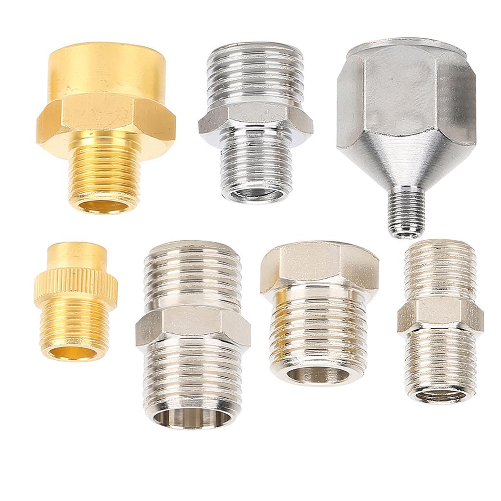 7 шт. профессиональный комплект адаптеров для аэрографа 1/8 дюйма 1/4 дюйма разъем BSP для шланга аэрографа компрессора