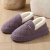 Simple Solid Color Slippers,Casual Cozy Plush Lined Shoes,Cozy Indoor Home Slippers