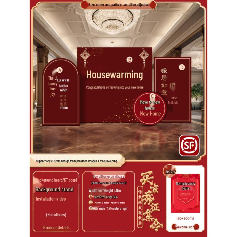 Joyful Home Relocation Decoration: Custom Housewarming Wall Panels