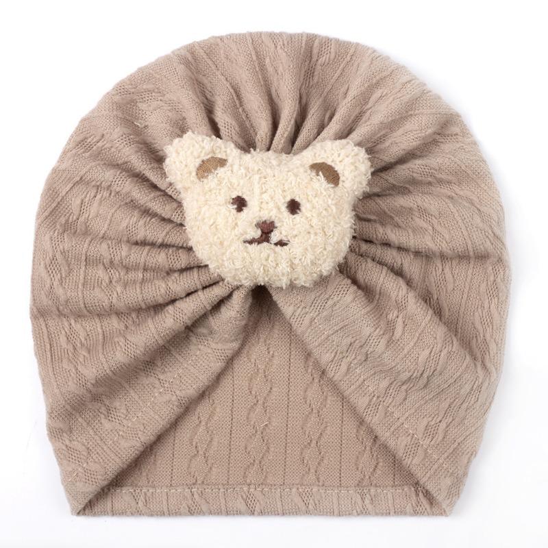 Spring New Children's Soft and Comfortable Pullover Hat, Baby Cute Bear Headscarf Hat, Baby Hat