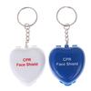1Pc Protect Cpr Mask Mouth Keychain Rescue In Heart Box Face Mask First Aid