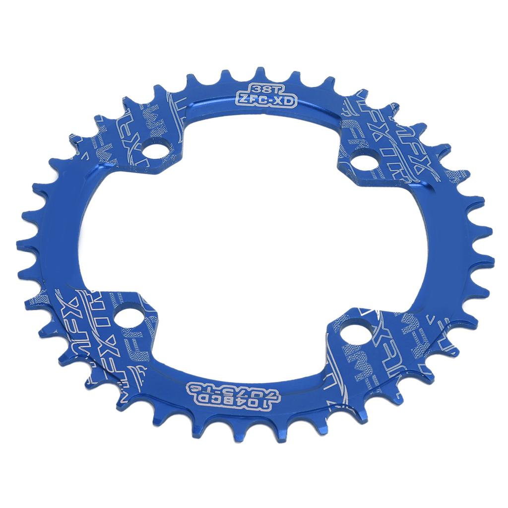 FMFXTR Chainring 38T Narrow Wide Single Chain Ring for Road Bikes Mountain BikesBlue