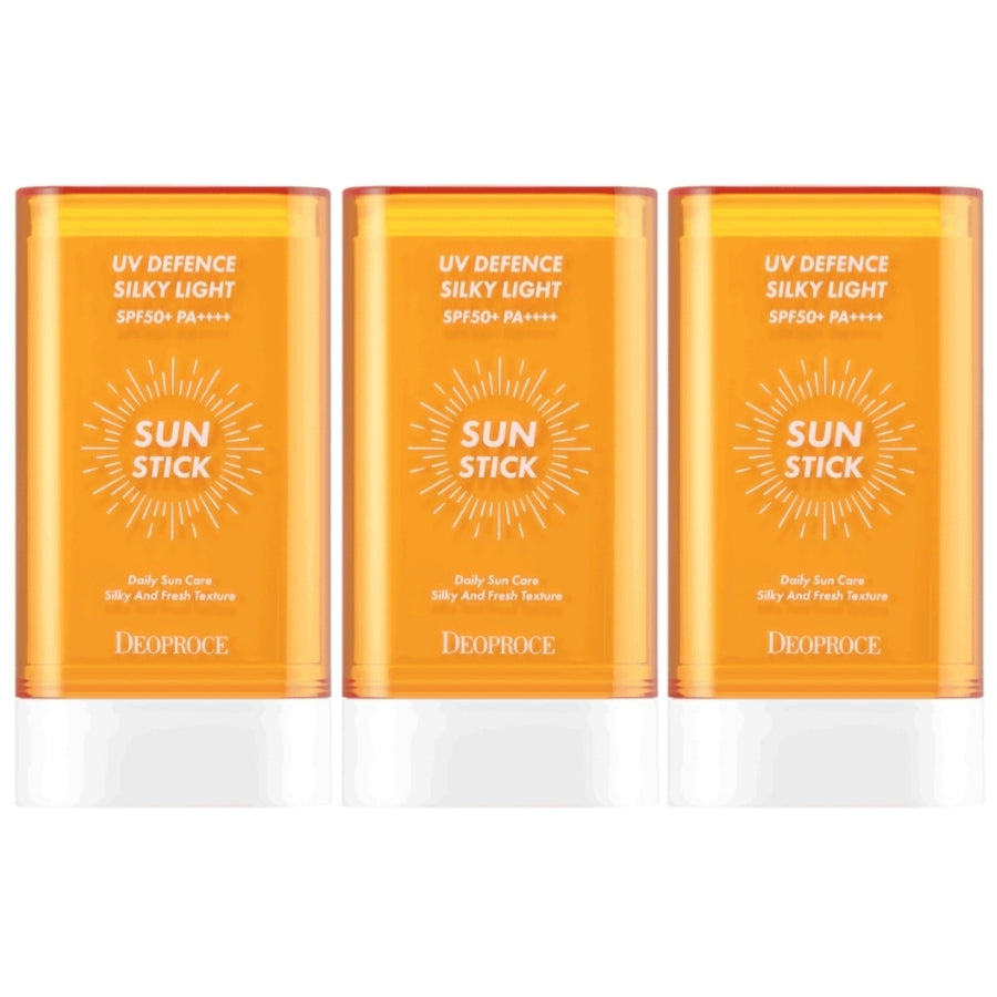 Deoproce UV Defence Silky Light Sun Stick SPF50+ PA++++ 19g*1Pc/2Pcs/3Pcs/4Pcs