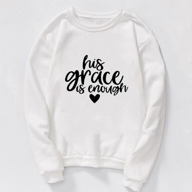 2023 Женская толстовка с принтом Иисуса Faith Over Fear Уличная одежда Осень-зима Пуловеры с круглым вырезом Harajuku Женская толстовка с капюшоном Топы Одежда