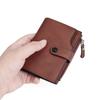 Baellerry Men's Vintage RFID Protection Short Wallet Magnetic Defense Card Holder Tri-Fold Billfold Zipper Coin Purse