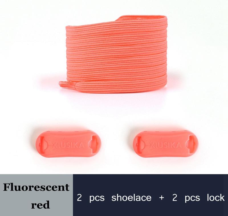 1 пара эластичных шнурков без завязывания для кроссовок, плоские шнурки без завязывания, шнурки с фиксатором для детей и взрослых