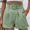 Women's Fashion Casual Solid Color Print Shorts