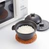 Banko Ware Range Rice 3 Approximately Microwave Direct Fire Made In Japan 18237 Cooker, Cups, 1600ml, Oven, Compatible, Cream,