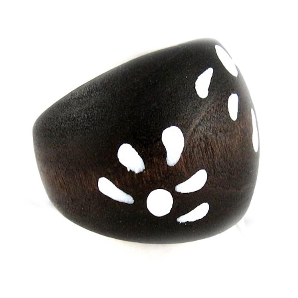 Bague 'Zoulou' Noir