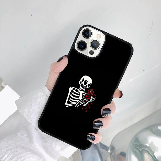 Эстетичный Чехол-Броня Скелет Для iPhone 17 Air 15 Pro MAX 16 Plus 14 12 11 13 Coque