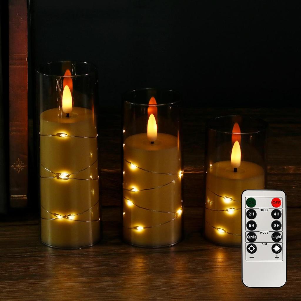 Remote Control LED Flickering Candle Cup for Weddings and Birthdays