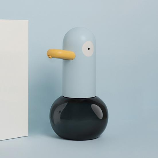 Автоматический индукционный дозатор пенного мыла, бесконтактный дозатор мыла в форме утки, емкость 400 мл, высокоточный сенсорный дозатор мыла