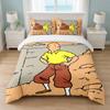 Tintin Bedroom 3Pcs Bedding Set Soft Bed Sheet Pillowcases Home Bedding Decoration