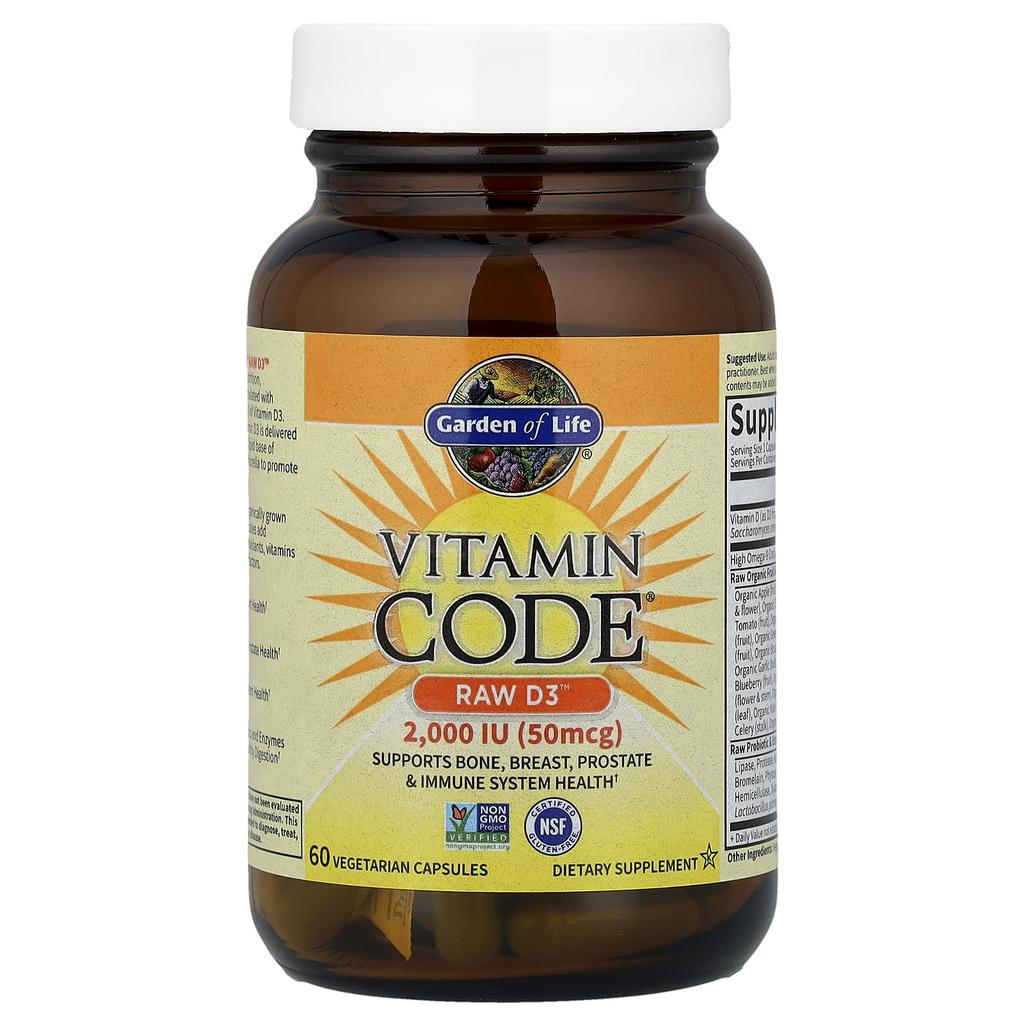 Vitamin Code®, Raw D3™, 60 Veggie Capsules