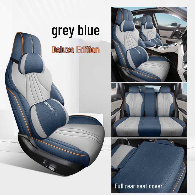Чехлы на сиденья BYD Song PLUS: Glory Edition DMI/EV, Лен, 25 Моделей, Полностью Закрытая Конструкция